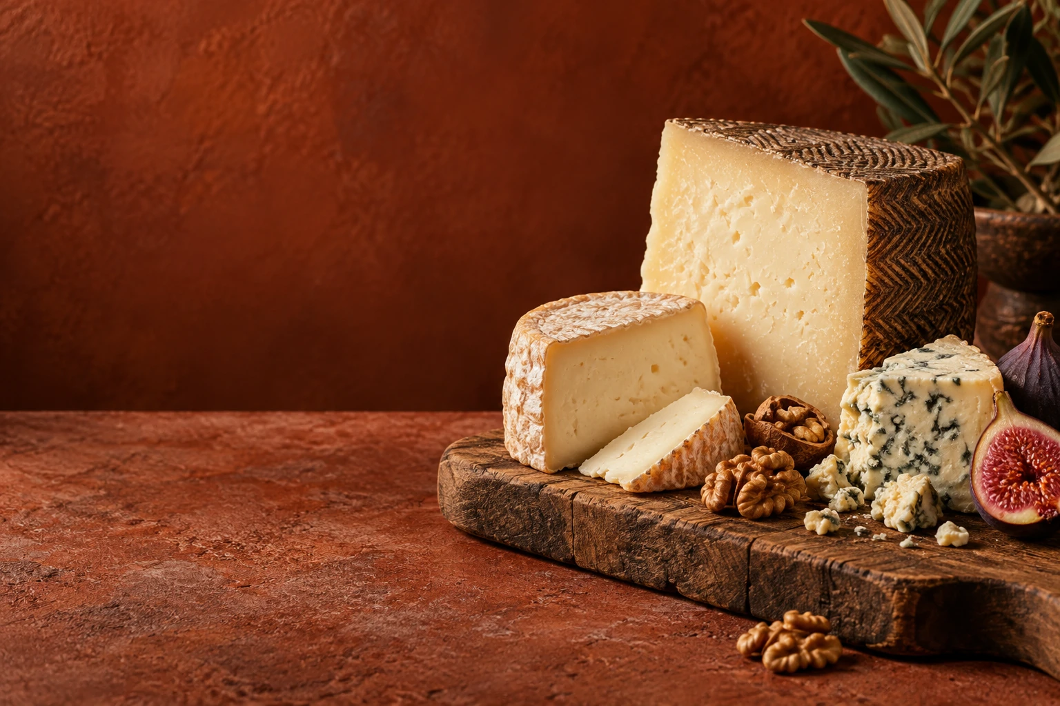 Illustration of spanish cheeses
