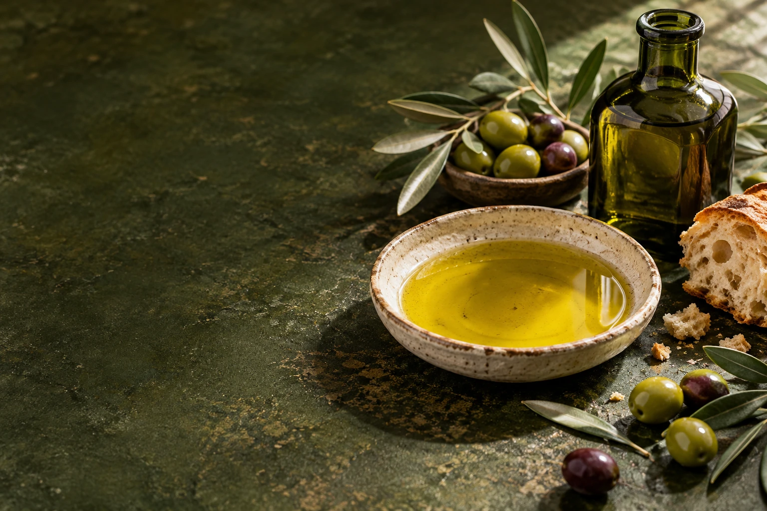 Illustration of spanish olive oils